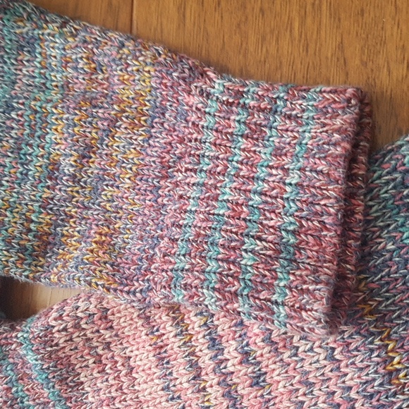 GAP 100% Cotton Women's Marl Knit Boat Neck Sweater Multicolour Size XL - Picture 11 of 15